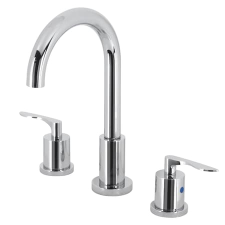 Kingston Brass FSC8921SVL Widespread Bathroom Faucet with Brass Pop-Up, Polished Chrome FSC8921SVL